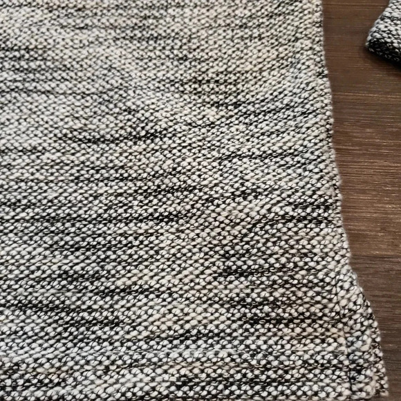 Mens Sweater Large Gray Pullover Faux Leather M - Picture 7 of 7